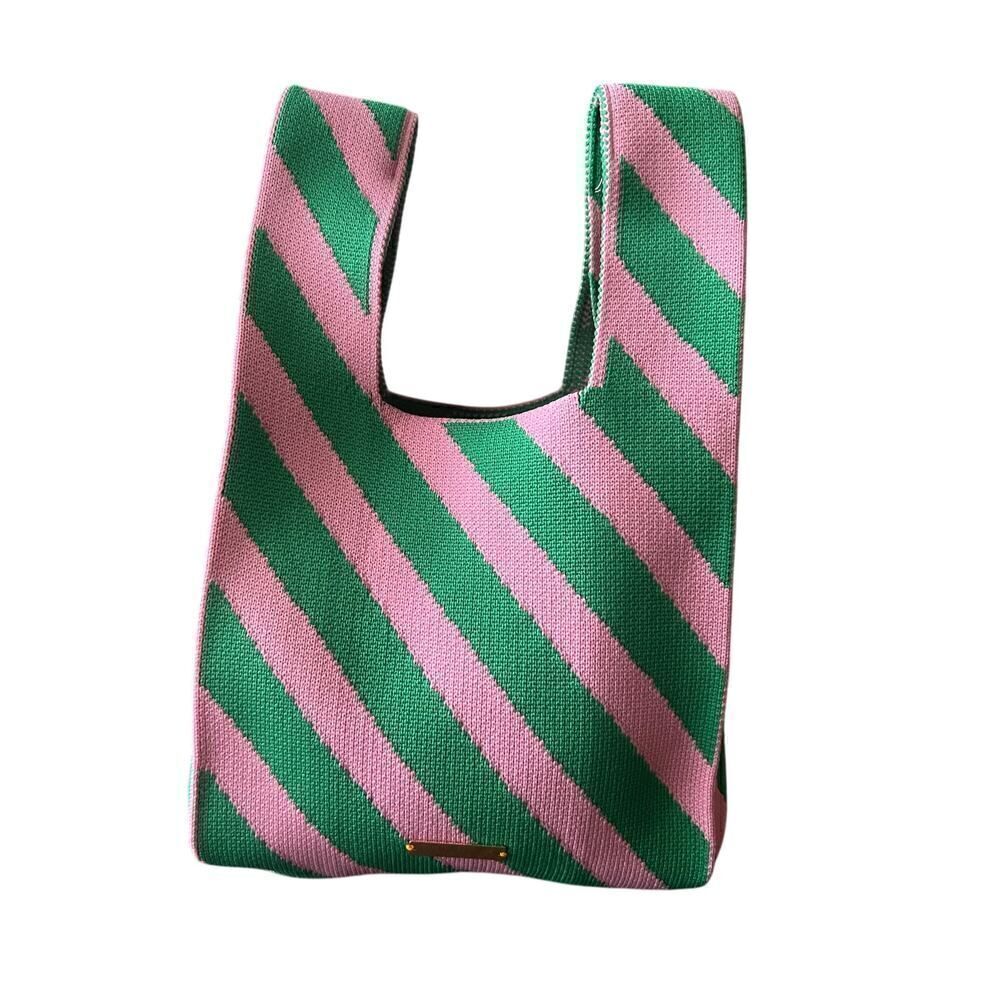 HOLST & LEE PINK AND GREEN HANDBAG